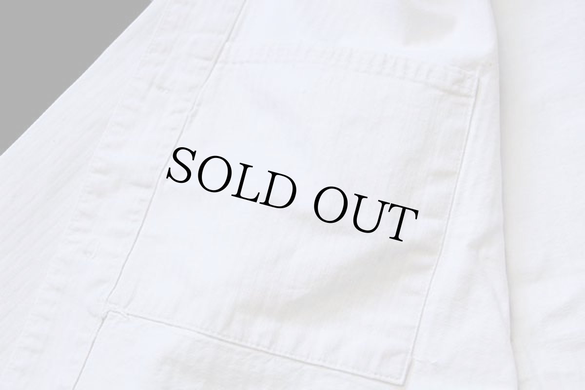 画像5: 70s KEMPEL ユーロ ワーク HBT ヘリンボーンツイル カバーオール ボロ 生成り 54 (5)