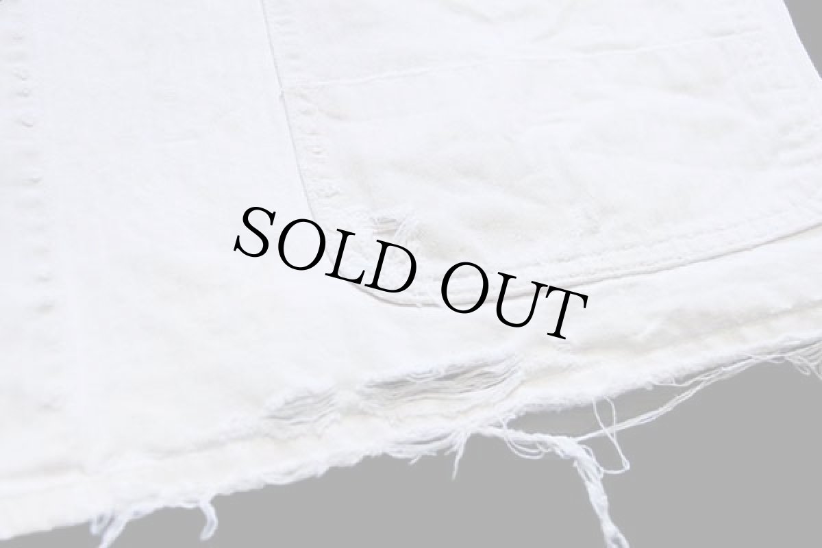 画像8: 70s KEMPEL ユーロ ワーク HBT ヘリンボーンツイル カバーオール ボロ 生成り 54 (8)