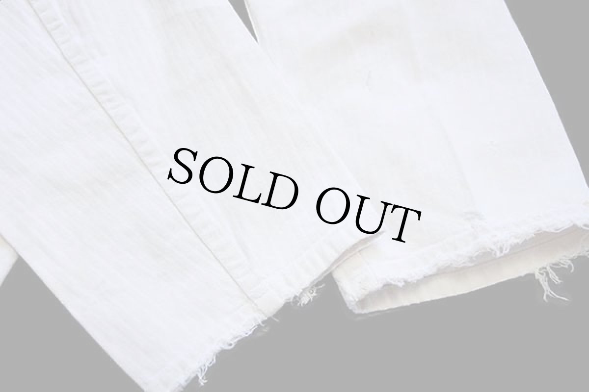 画像9: 70s KEMPEL ユーロ ワーク HBT ヘリンボーンツイル カバーオール ボロ 生成り 54 (9)