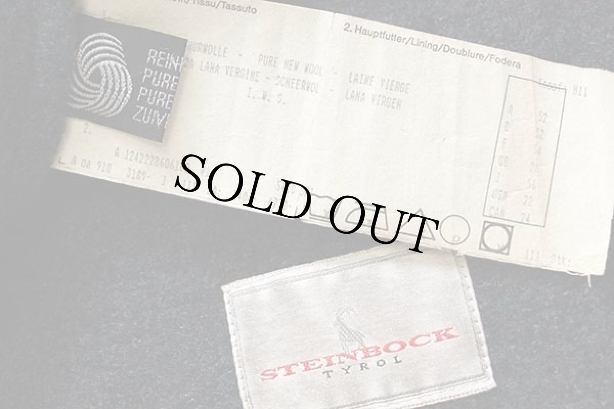 画像4: STEINBOCK 刺繍入り 鹿角ボタン ノーカラー チロリアン ボイルドウール ベスト ミックス 22 (4)