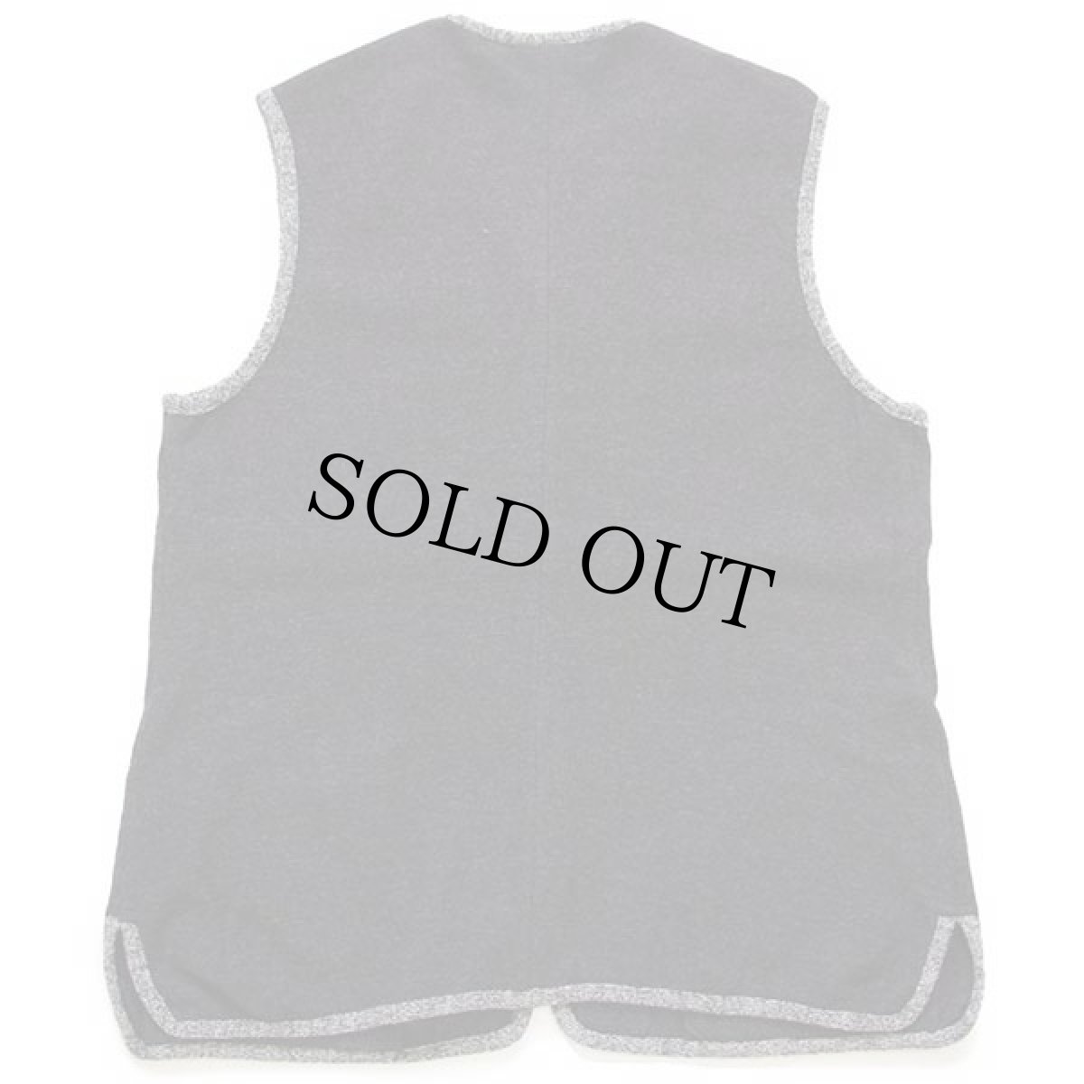 画像2: オーストリア製 GEIGER チロリアン ボイルドウール ベスト チャコールグレー 42 (2)