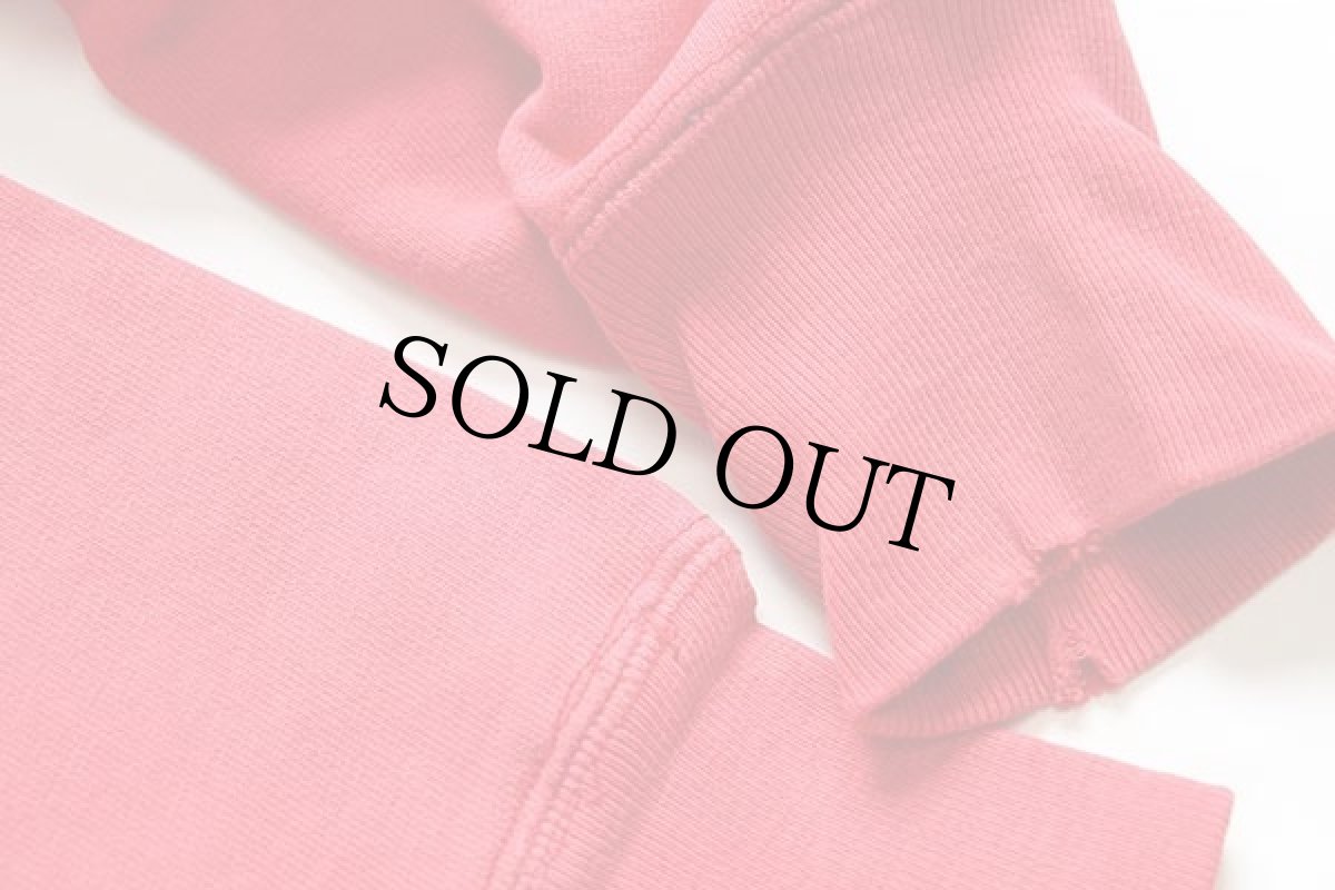 画像8: 80s USA製 Championチャンピオン STANFORD UNIVERSITY ひび割れプリント リバースウィーブ スウェットパーカー 赤 フェード M (8)