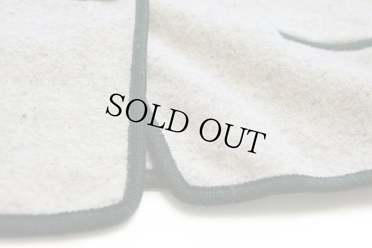 画像6: オーストリア製 Boos ボタニカル アップリケ ノーカラー チロリアン ボイルドウール ベスト ベージュ ミックス 36 (6)