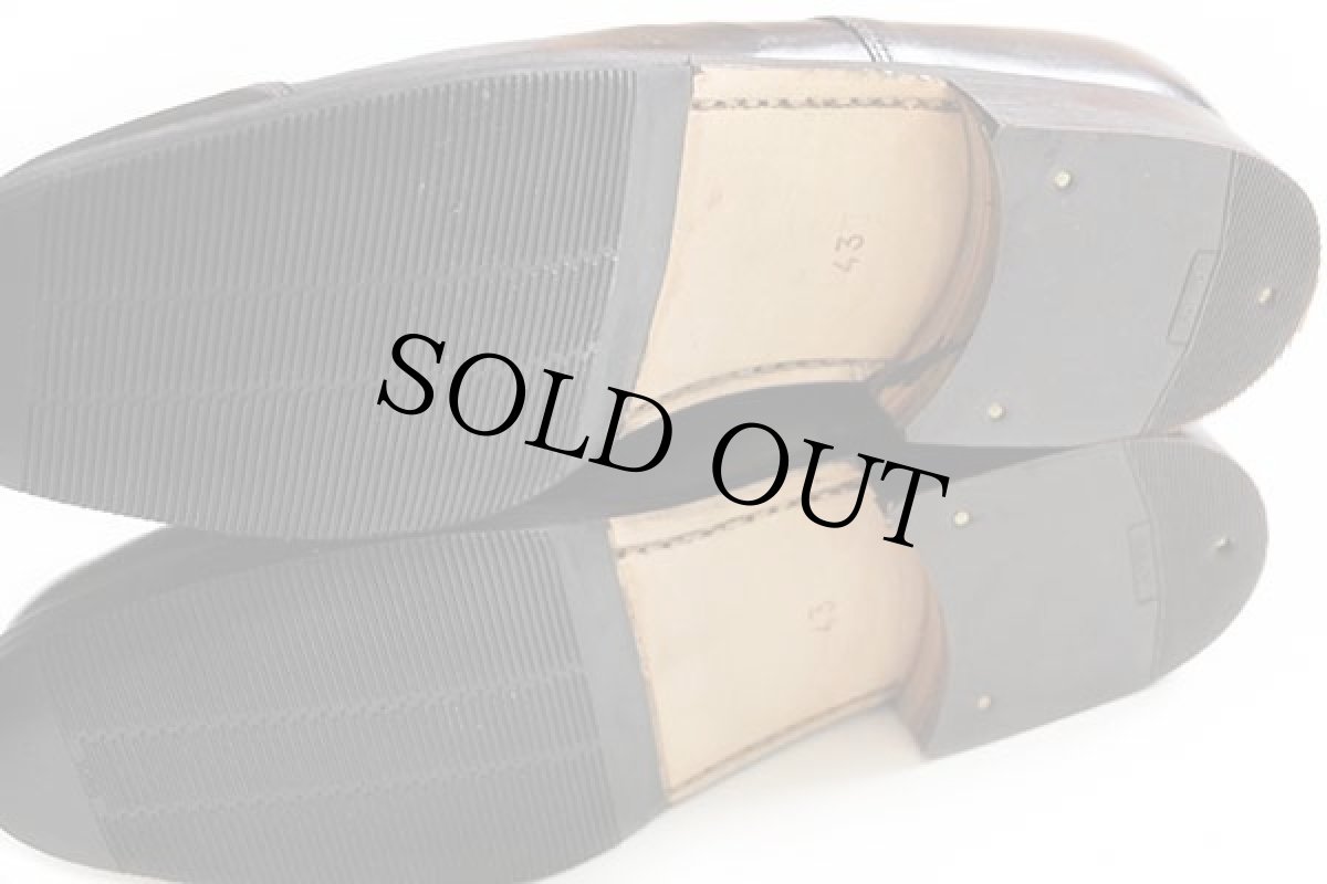 画像4: デッドストック★イタリア軍 ストレートチップ サービスシューズ 焦げ茶 43★B オフィサー (4)