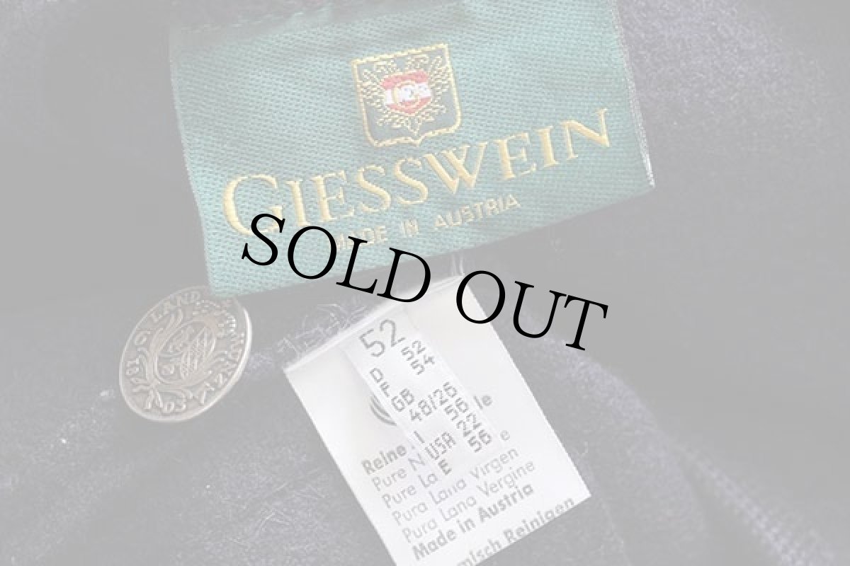 画像4: オーストリア製 GIESSWEIN チロリアン ボイルドウール ベスト ネイビー 52 (4)