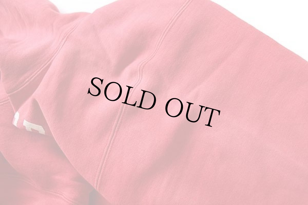 画像7: 80s USA製 Championチャンピオン STANFORD UNIVERSITY ひび割れプリント リバースウィーブ スウェットパーカー 赤 フェード M (7)