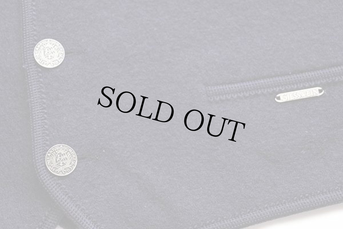 画像5: オーストリア製 GIESSWEIN チロリアン ボイルドウール ベスト ネイビー 52 (5)