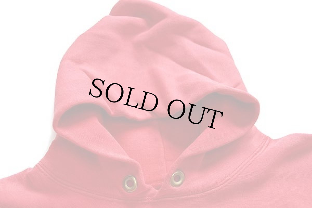 画像5: 80s USA製 Championチャンピオン STANFORD UNIVERSITY ひび割れプリント リバースウィーブ スウェットパーカー 赤 フェード M (5)