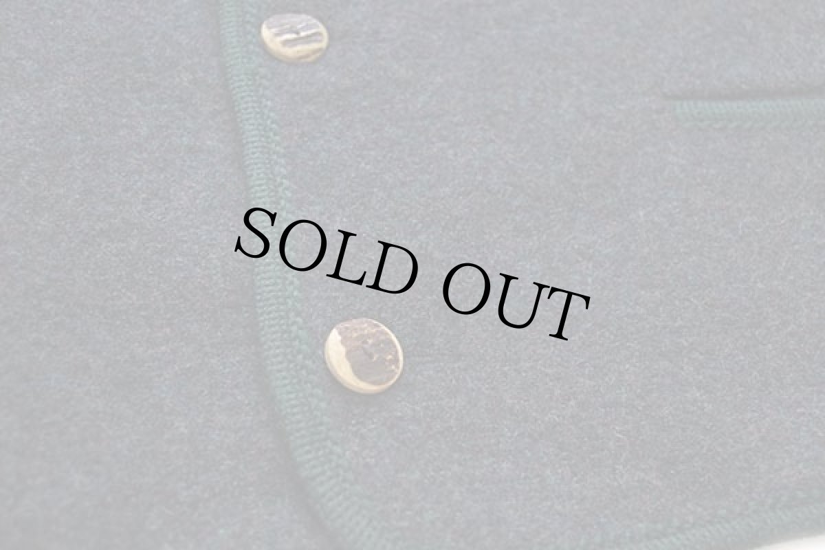 画像6: STEINBOCK 刺繍入り 鹿角ボタン ノーカラー チロリアン ボイルドウール ベスト ミックス 22 (6)