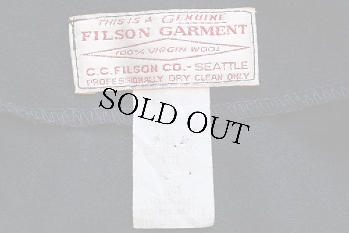 画像4: 90s USA製 FILSONフィルソン パチポケ ライナー ウールベスト 濃紺 L (4)