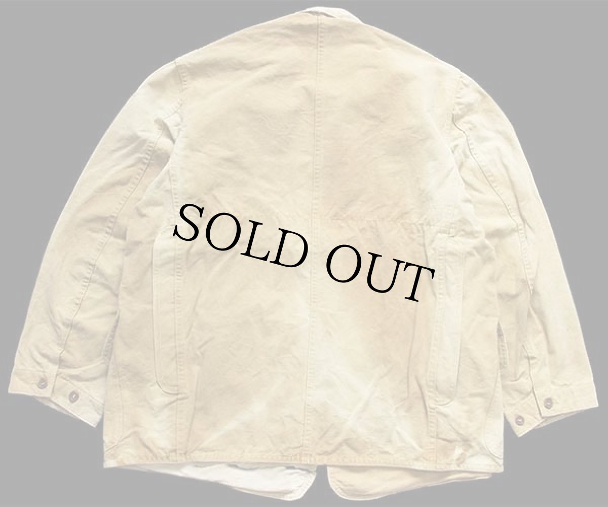 画像2: 50s UNKNOWN ダック地 ハンティングジャケット ブラウン フェード (2)