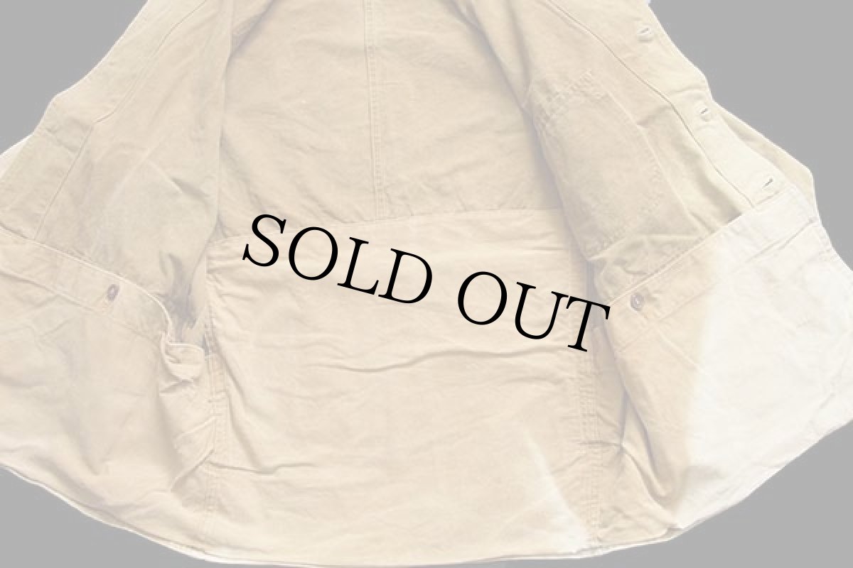 画像6: 50s UNKNOWN ダック地 ハンティングジャケット ブラウン フェード (6)