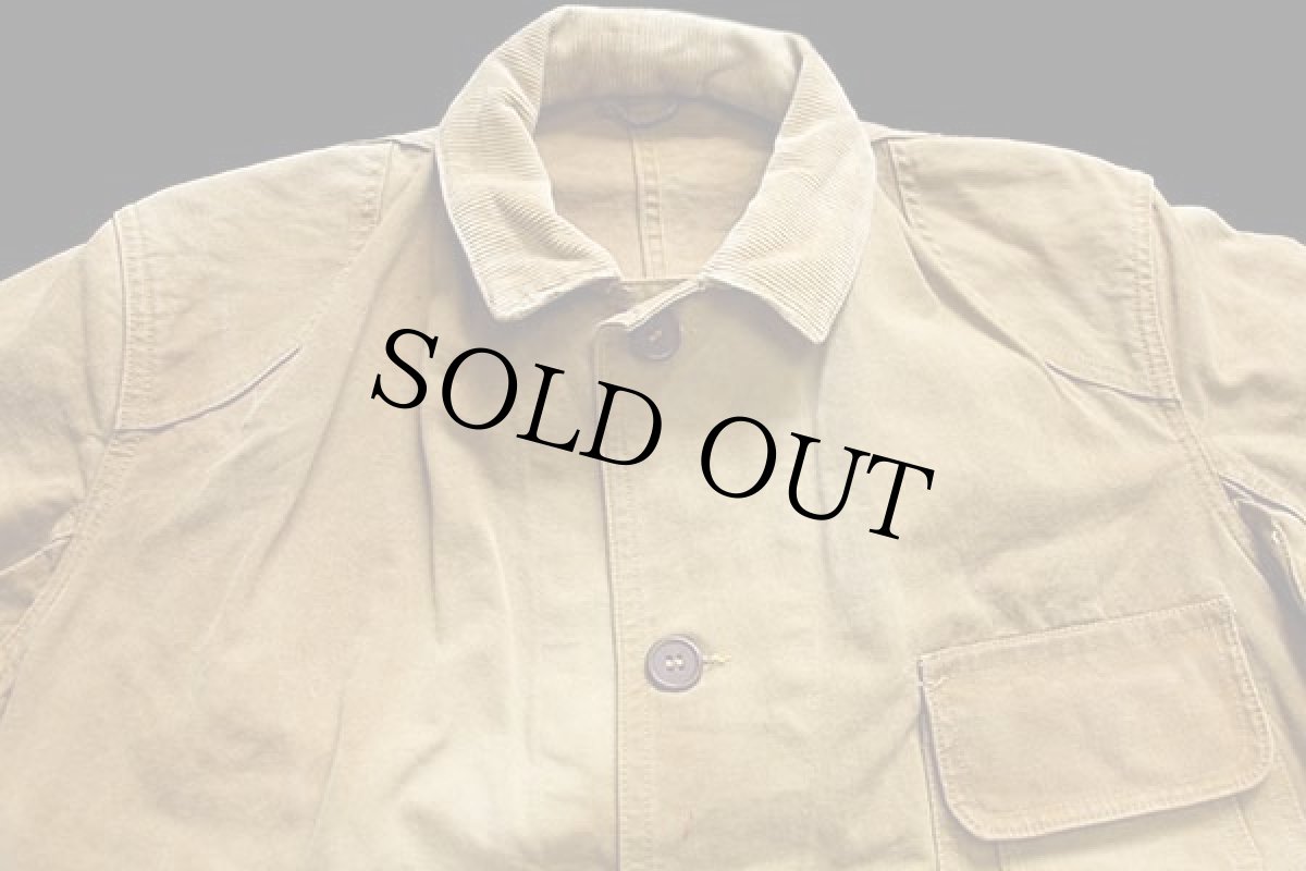 画像3: 50s UNKNOWN ダック地 ハンティングジャケット ブラウン フェード (3)