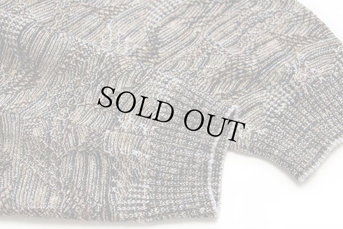 画像6: 90s SUSPENSE 編み柄 コットン×アクリルニット セーター 54 (6)