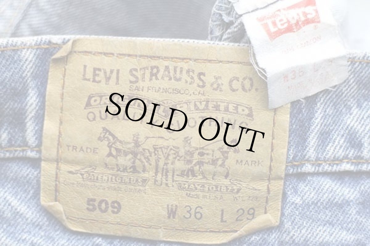 画像6: 90s USA製 Levi'sリーバイス 509 デニムパンツ ヒゲ w36 L29★SDP2203 (6)