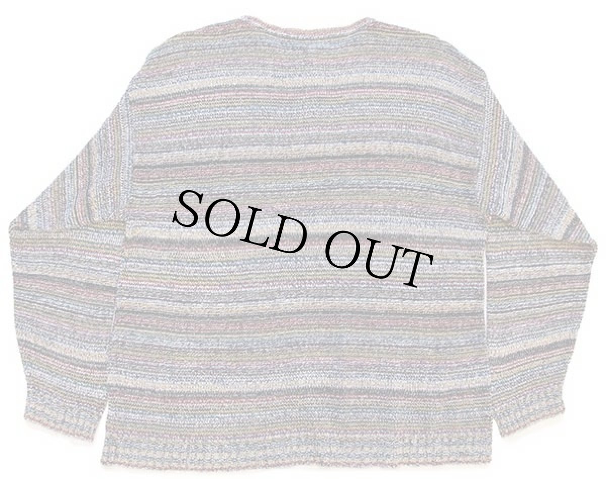 画像2: 90s イタリア製 New Coast ラグ柄 ヘンリーネック コットンニット セーター 54 (2)