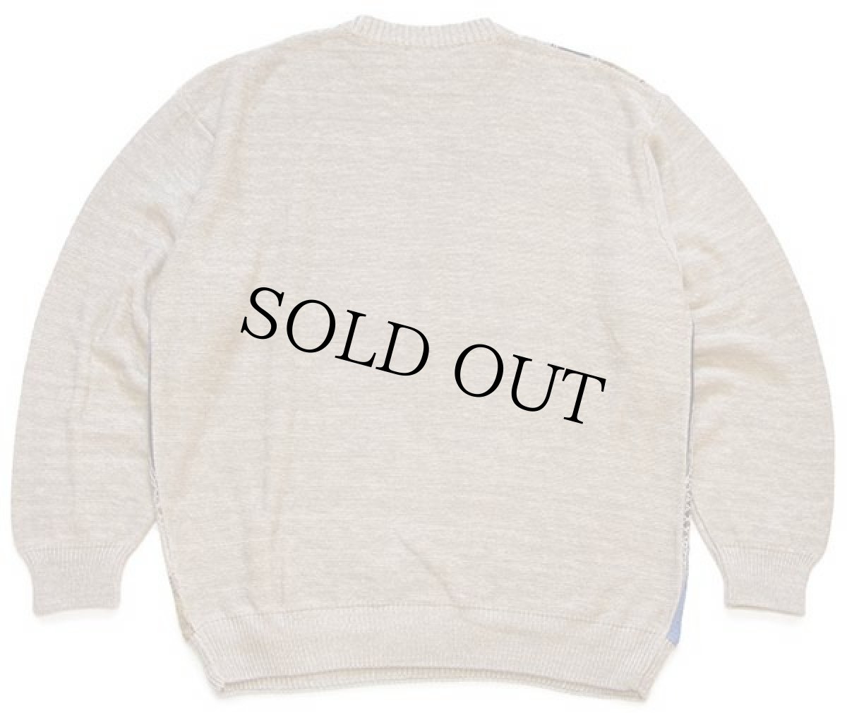 画像2: イタリア製 FIUME 編み柄 コットン×アクリルニット セーター (2)