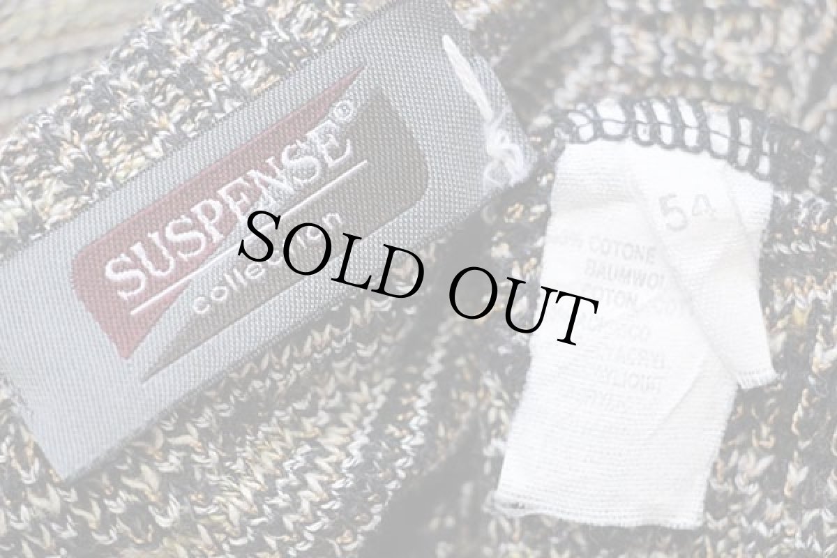 画像4: 90s SUSPENSE 編み柄 コットン×アクリルニット セーター 54 (4)