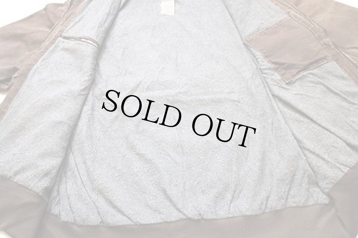 画像5: 00s メキシコ製 carharttカーハート フリースライナー ダック地 アクティブジャケット パーカー ボロ 焦げ茶 フェード XL (5)