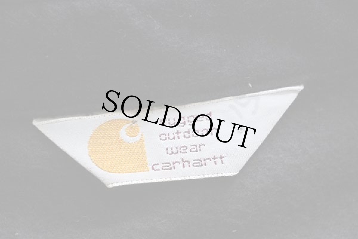 画像4: 80s carharttカーハート 無地 コットン シャモアクロスシャツ 黒 (4)