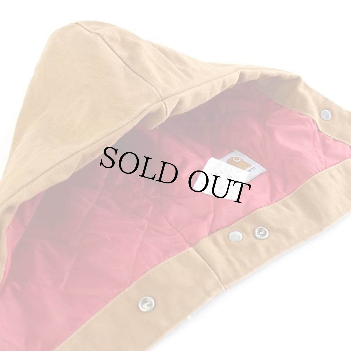 画像3: 90s USA製 carharttカーハート ARCTIC HOOD キルティングライナー ダックフード 茶 (3)