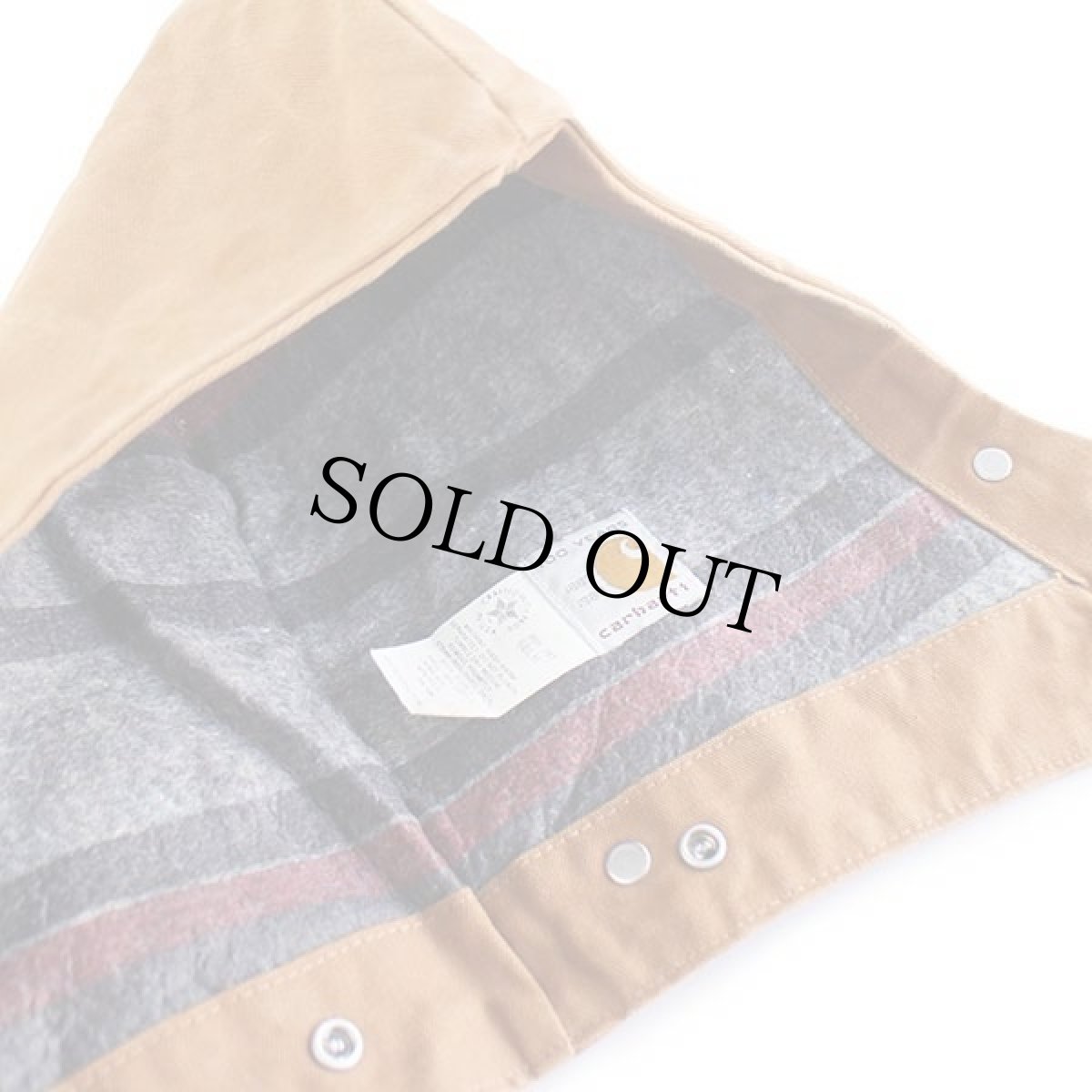 画像3: 80s USA製 carharttカーハート 100周年 ARCTIC HOOD ブランケットライナー ダックフード 茶 (3)