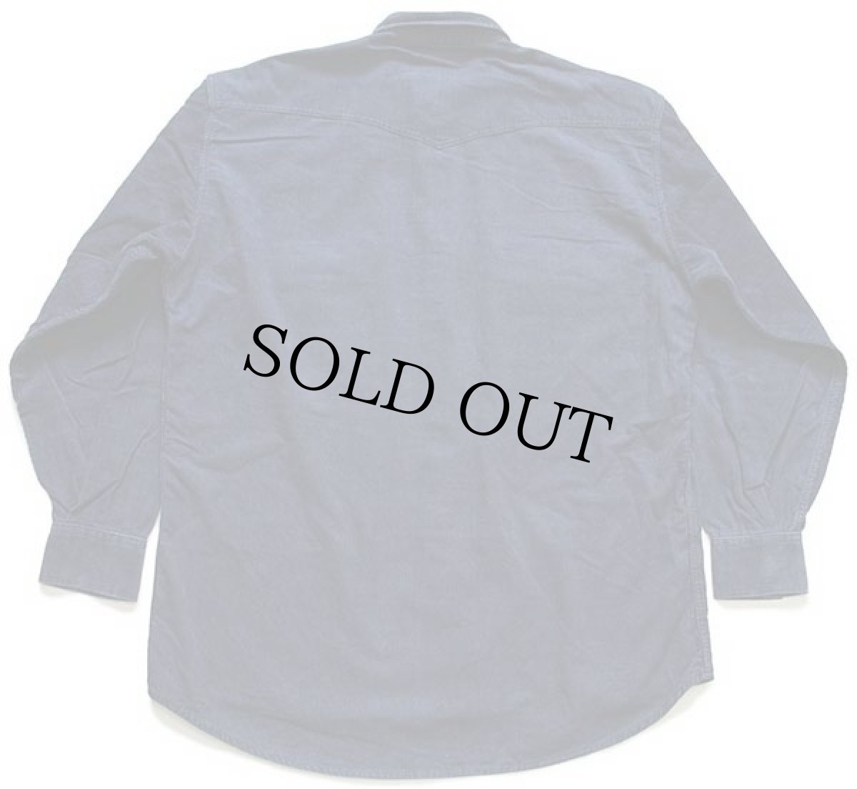 画像2: 90s イタリア製 Levi'sリーバイス コットン コーデュロイ ウエスタンシャツ 紺 M★ユーロ (2)