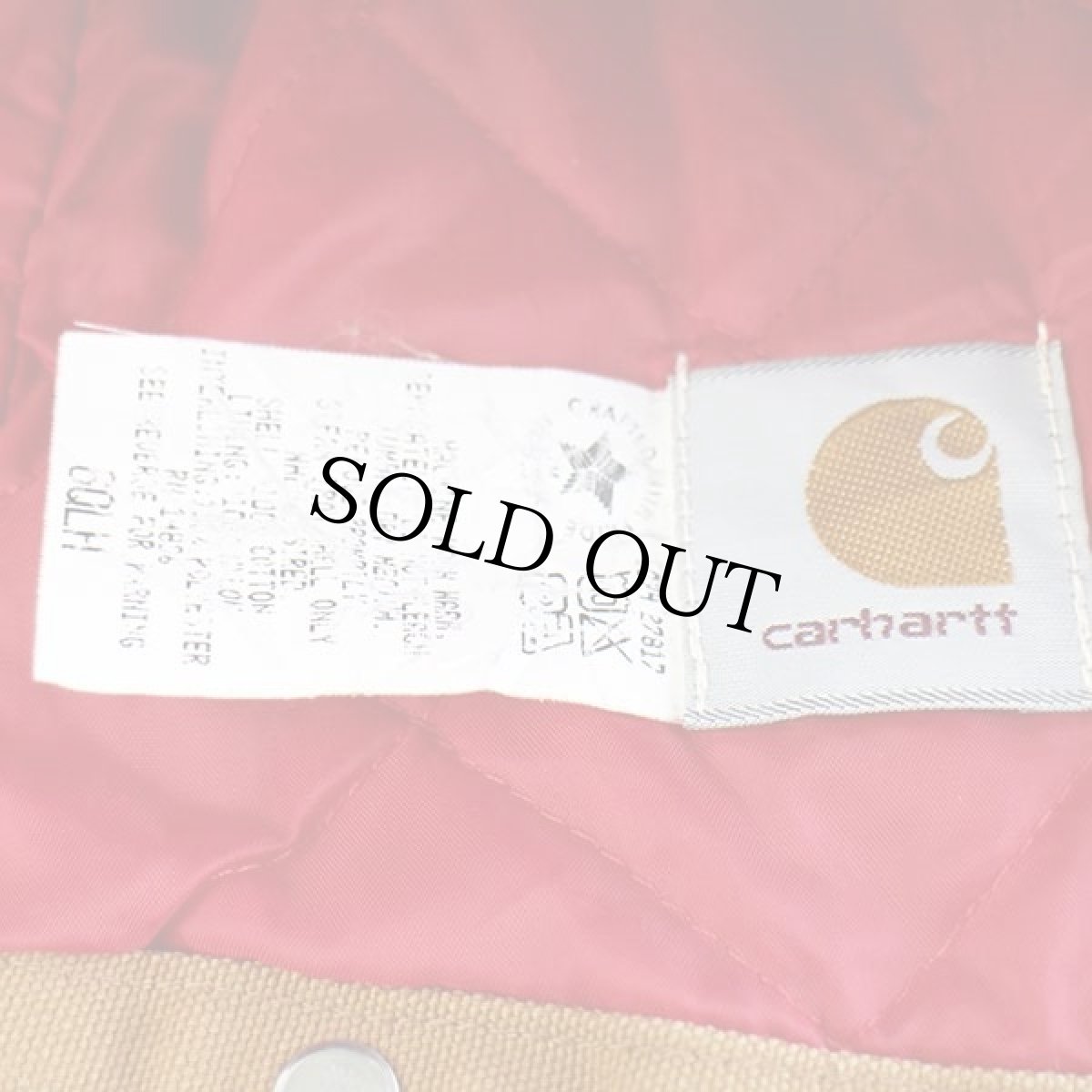 画像4: 90s USA製 carharttカーハート ARCTIC HOOD キルティングライナー ダックフード 茶 (4)