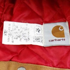 画像4: 90s USA製 carharttカーハート ARCTIC HOOD キルティングライナー ダックフード 茶★B (4)