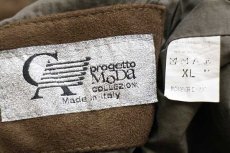 画像4: 90s イタリア製 CA progetto MoDa COLLEZIONI フェイクスエード ジャケット 焦げ茶 XL (4)