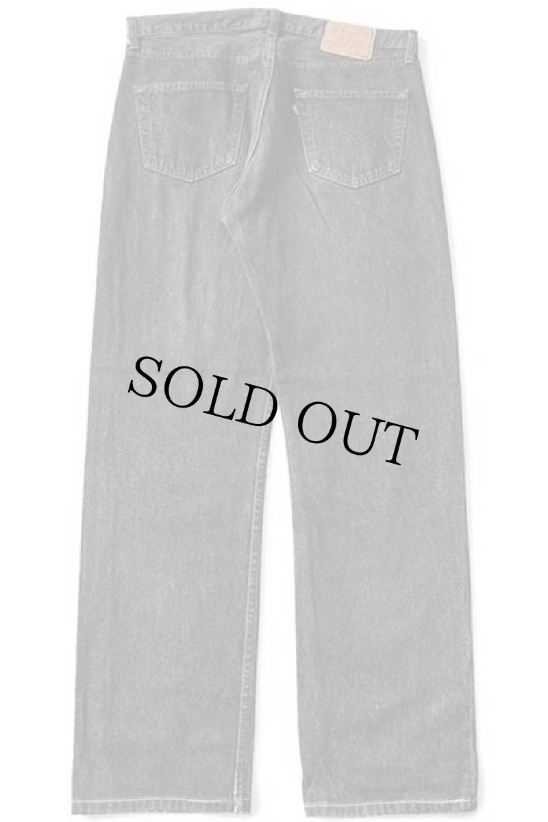 画像3: 90s USA製 Levi'sリーバイス 501 ペンキ飛び 先染め ブラック デニムパンツ W36 (3)