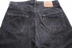 画像5: 90s USA製 Levi'sリーバイス 501 先染め ブラック デニムパンツ ペンキ飛び w36 (5)