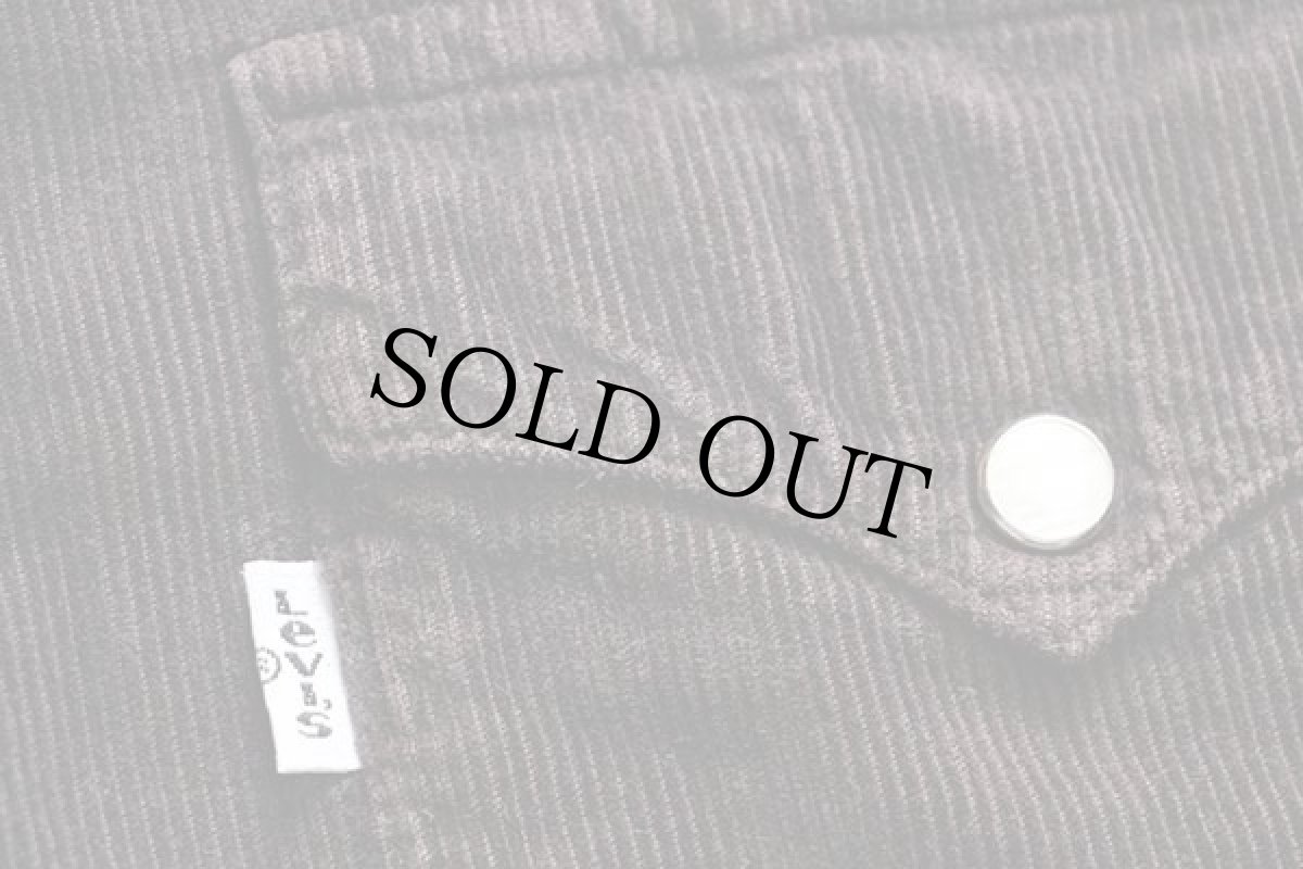 画像5: 90s Levi'sリーバイス コットン コーデュロイ ウエスタンシャツ 焦げ茶 M★ユーロ (5)