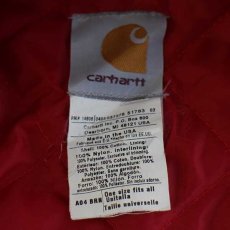 画像4: 00s USA製 carharttカーハート ARCTIC HOOD キルティングライナー ダックフード 茶★C (4)