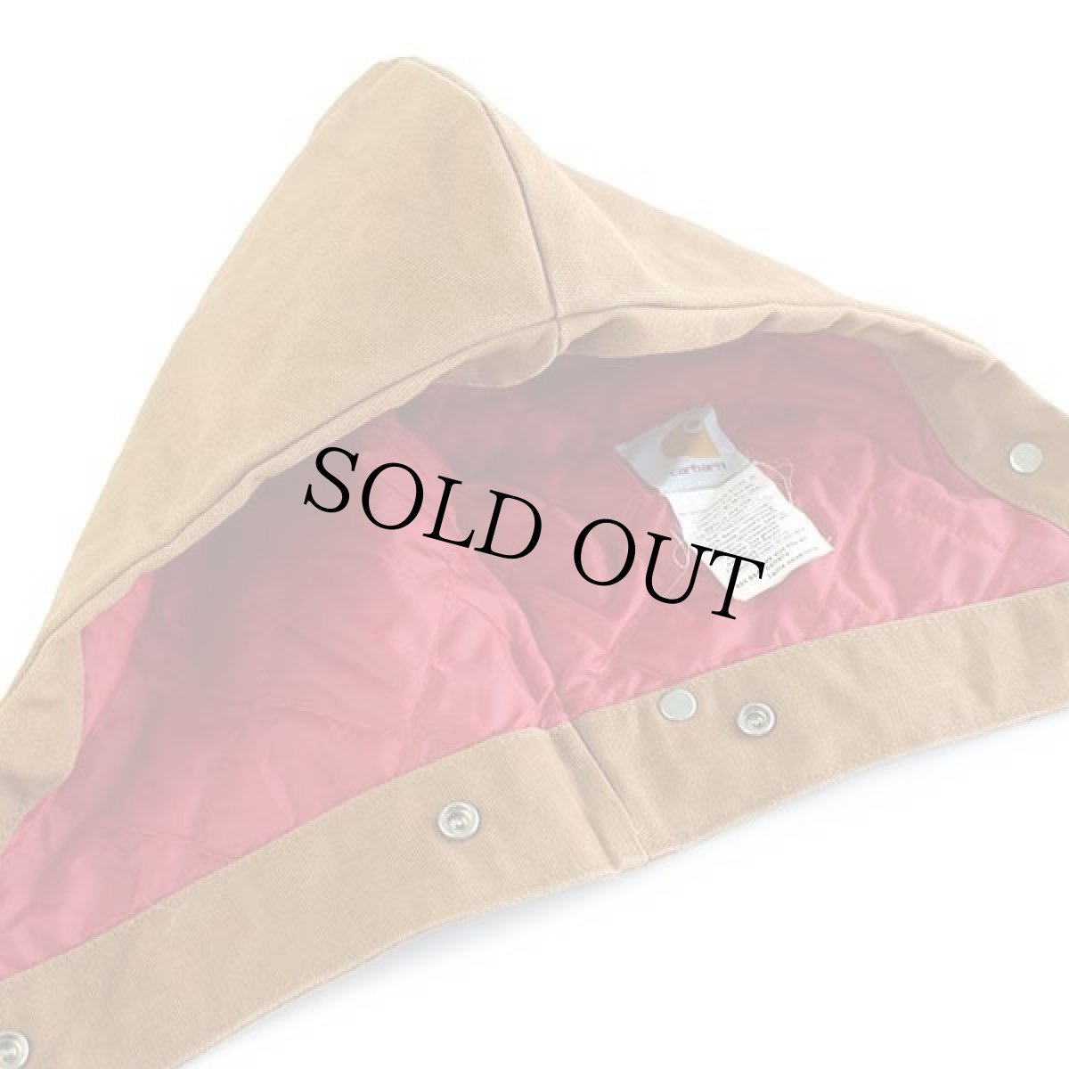 画像3: 00s USA製 carharttカーハート ARCTIC HOOD キルティングライナー ダックフード 茶 (3)