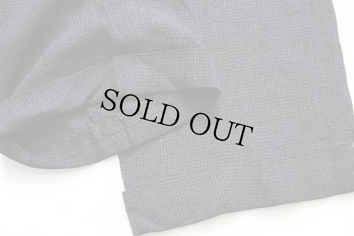 画像6: 50s UNKNOWN チェック スラックス レーヨンパンツ 黒×グレー w28 (6)