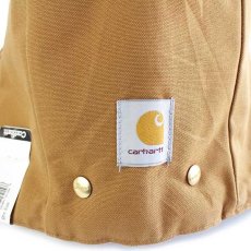 画像4: デッドストック★00s USA製 carharttカーハート ARCTIC HOOD キルティングライナー ダックフード 茶 (4)