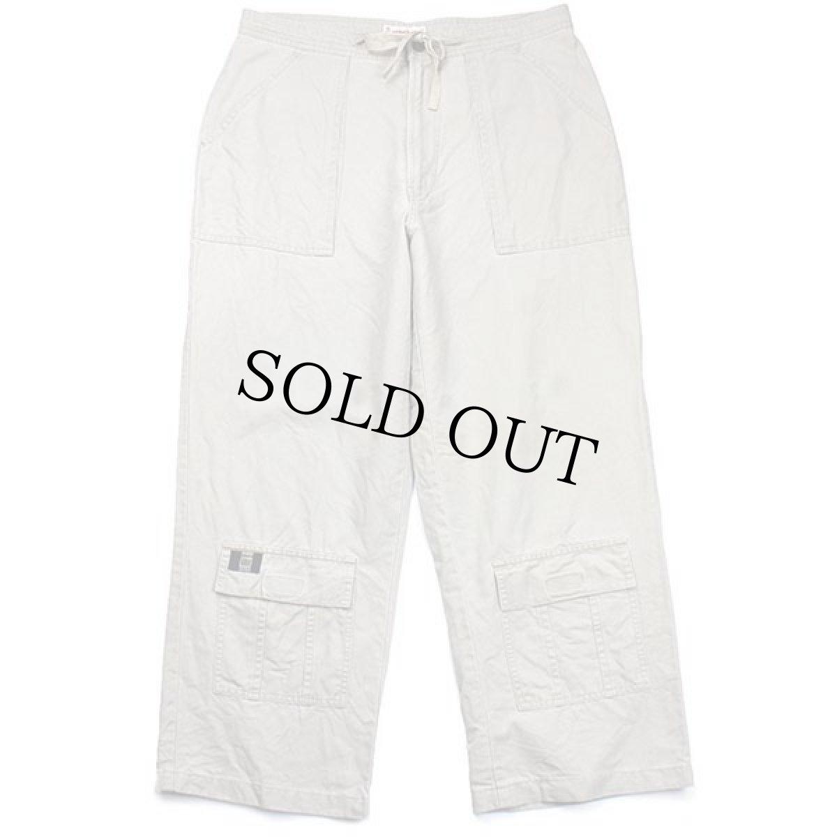 画像2: 90s McGREGORマクレガー ベイカータイプ コットン キャンバス パンツ グレーベージュ 88 (2)