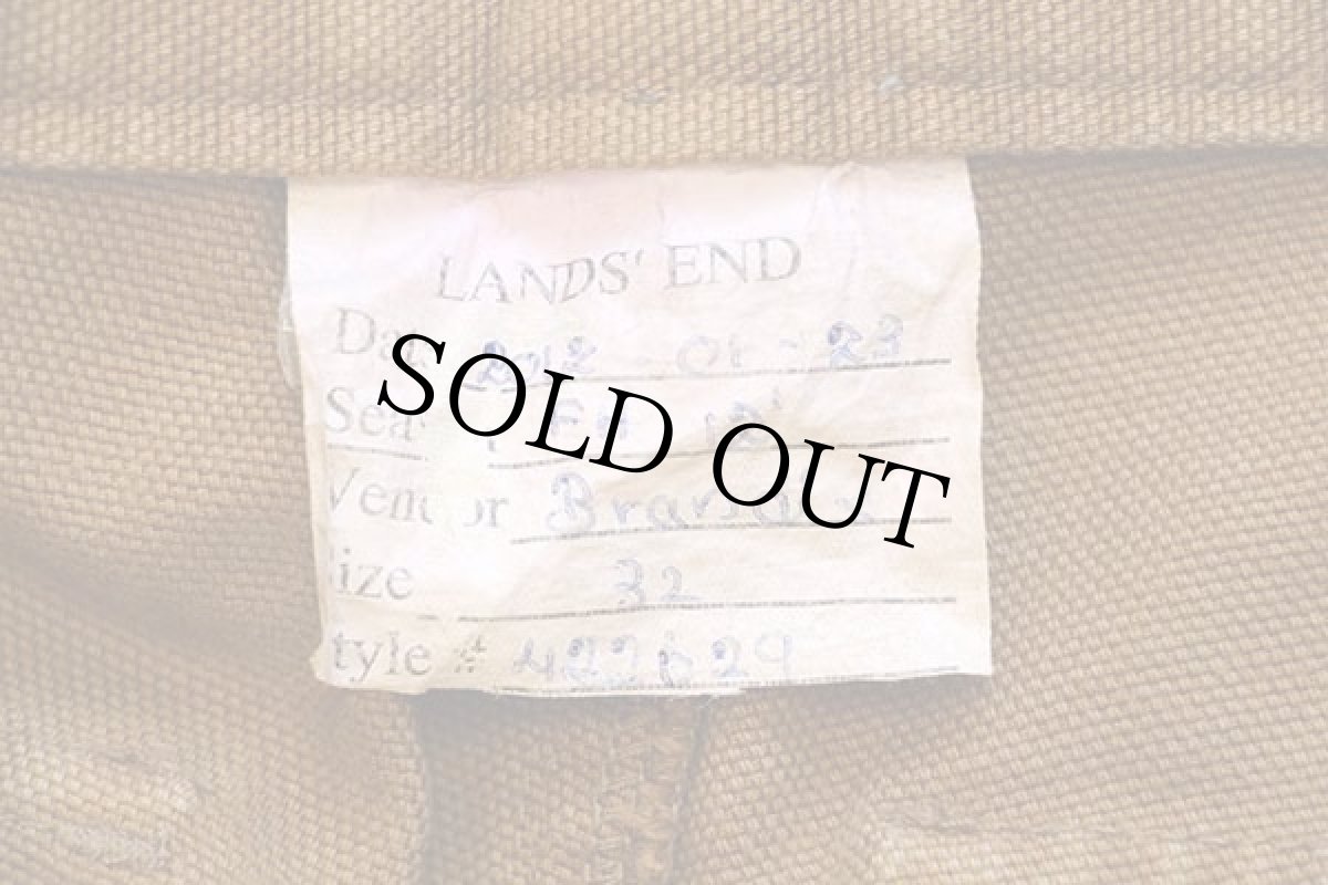 画像6: LANDS'ENDランズエンド サンプル ダック地 ブッシュパンツ 茶 32 (6)