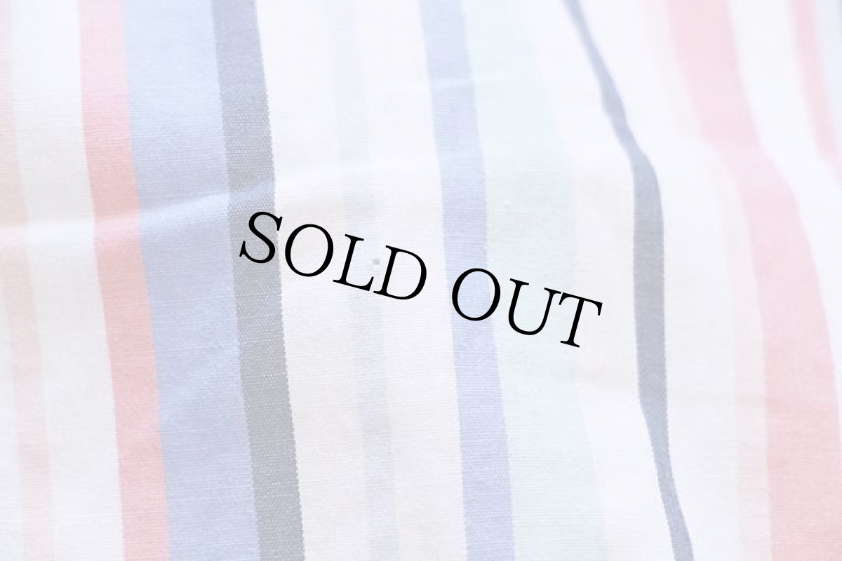 画像6: 90s J.CREW ランダムストライプ ボタンダウン コットンシャツ パステル S (6)