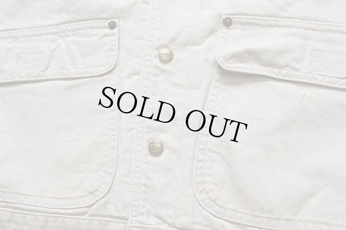 画像6: 90s L.L.Bean フリースライナー コットン キャンバスベスト ベージュ (6)