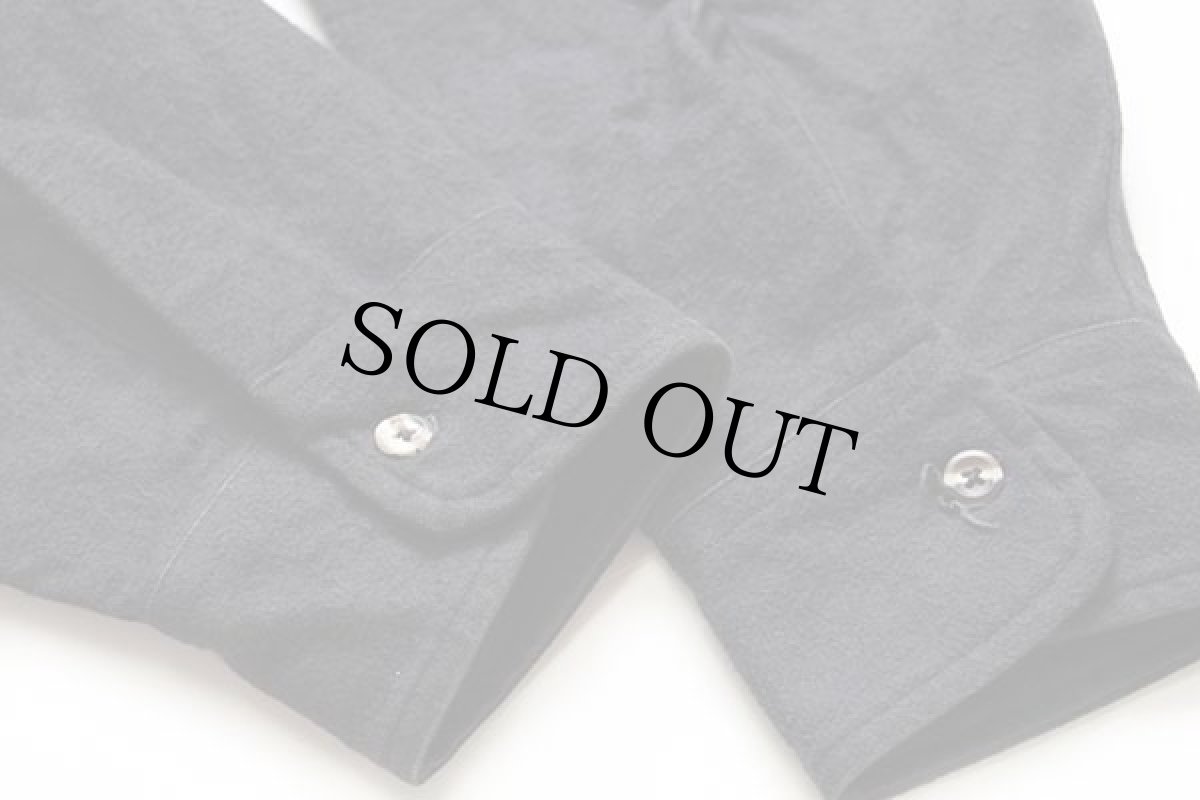 画像6: 80s carharttカーハート 無地 コットン シャモアクロスシャツ 黒 (6)