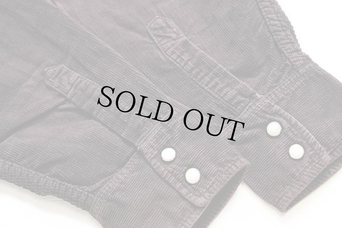 画像6: 90s Levi'sリーバイス コットン コーデュロイ ウエスタンシャツ 焦げ茶 M★ユーロ (6)