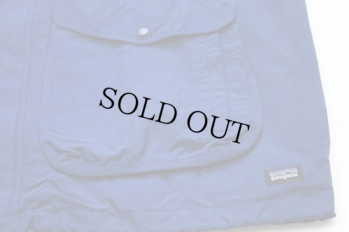 画像8: 90s patagoniaパタゴニア Baggies Jacket コットン×ナイロン バギーズジャケット 青紺 L (8)