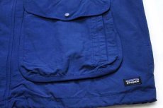 画像8: 90s patagoniaパタゴニア Baggies Jacket コットン×ナイロン バギーズジャケット 青紺 L (8)