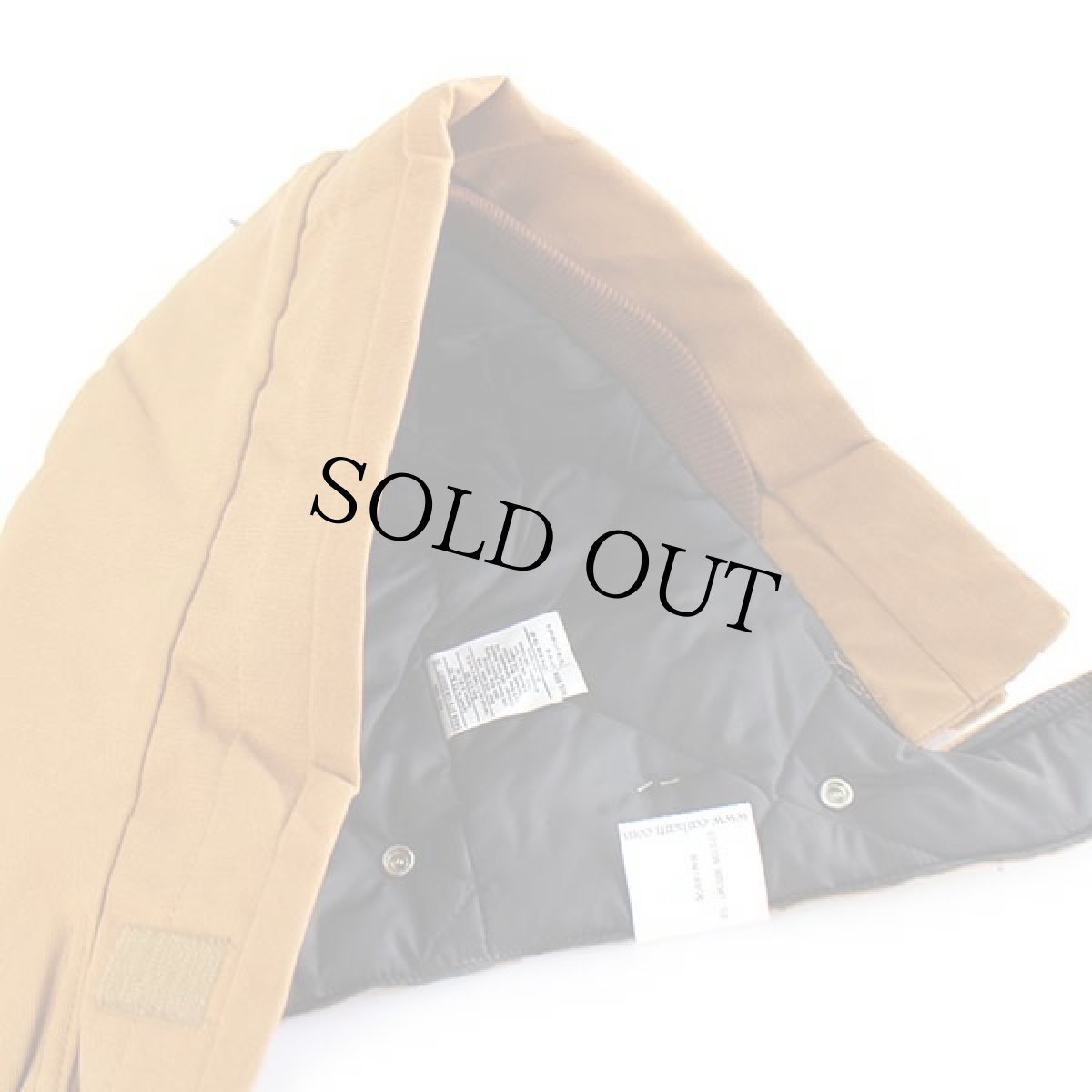 画像3: デッドストック★00s USA製 carharttカーハート ARCTIC HOOD キルティングライナー ダックフード 茶 (3)