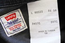 画像4: 90s Levi'sリーバイス コットン コーデュロイ ウエスタンシャツ 黒 L★ユーロ (4)