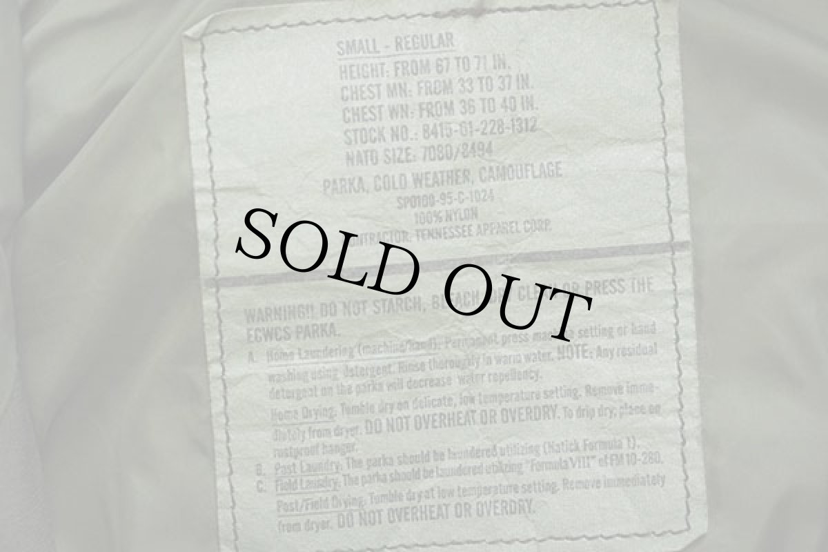 画像4: 90s 米軍 U.S.ARMY ECWCS GEN1 ウッドランドカモ GORE-TEXゴアテックスパーカー S-R (4)