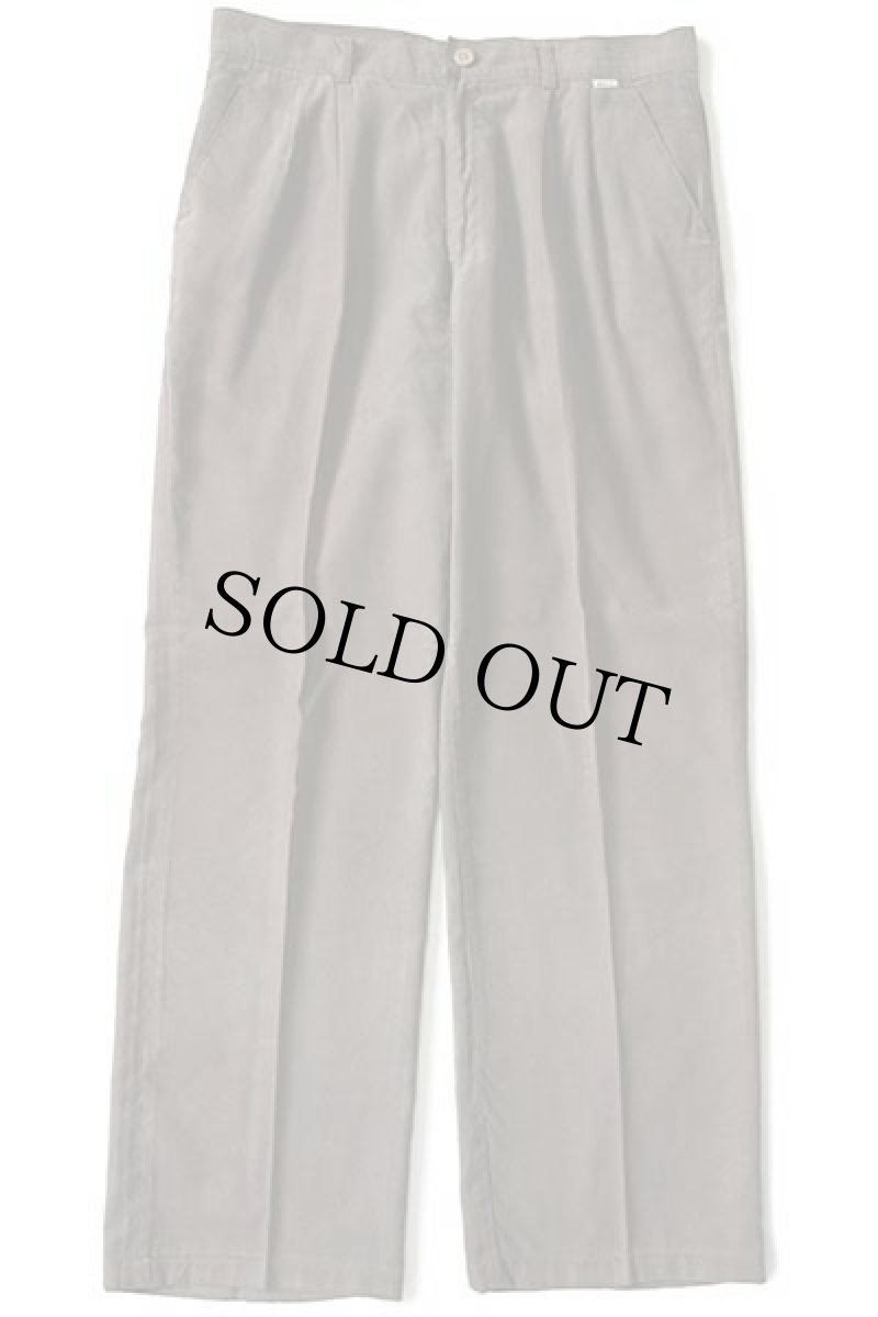 画像2: 90s Levi'sリーバイス ツータック スラックス モールスキンパンツ オリーブドラブ w32★ユーロ (2)