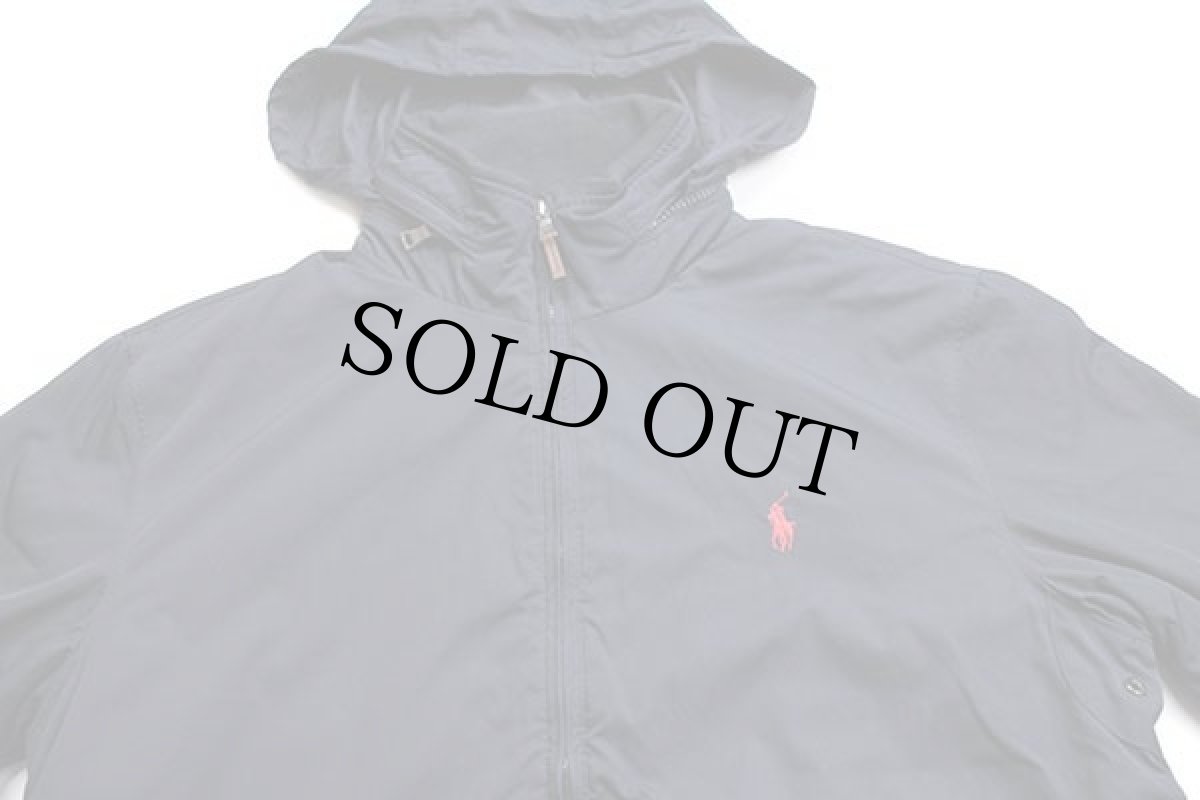 画像3: 00s ポロ ラルフローレン ワンポイント フリースライナー 中綿入り ポリエステルジャケット 紺 M (3)